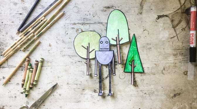Drawing and Designing Wild Robots